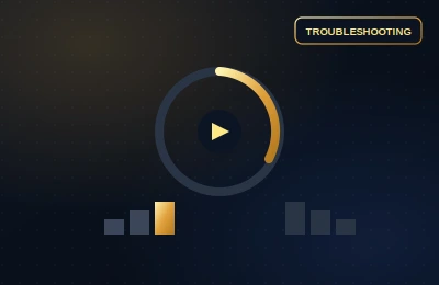 Loading spinner and signal strength bars representing IPTV buffering troubleshooting